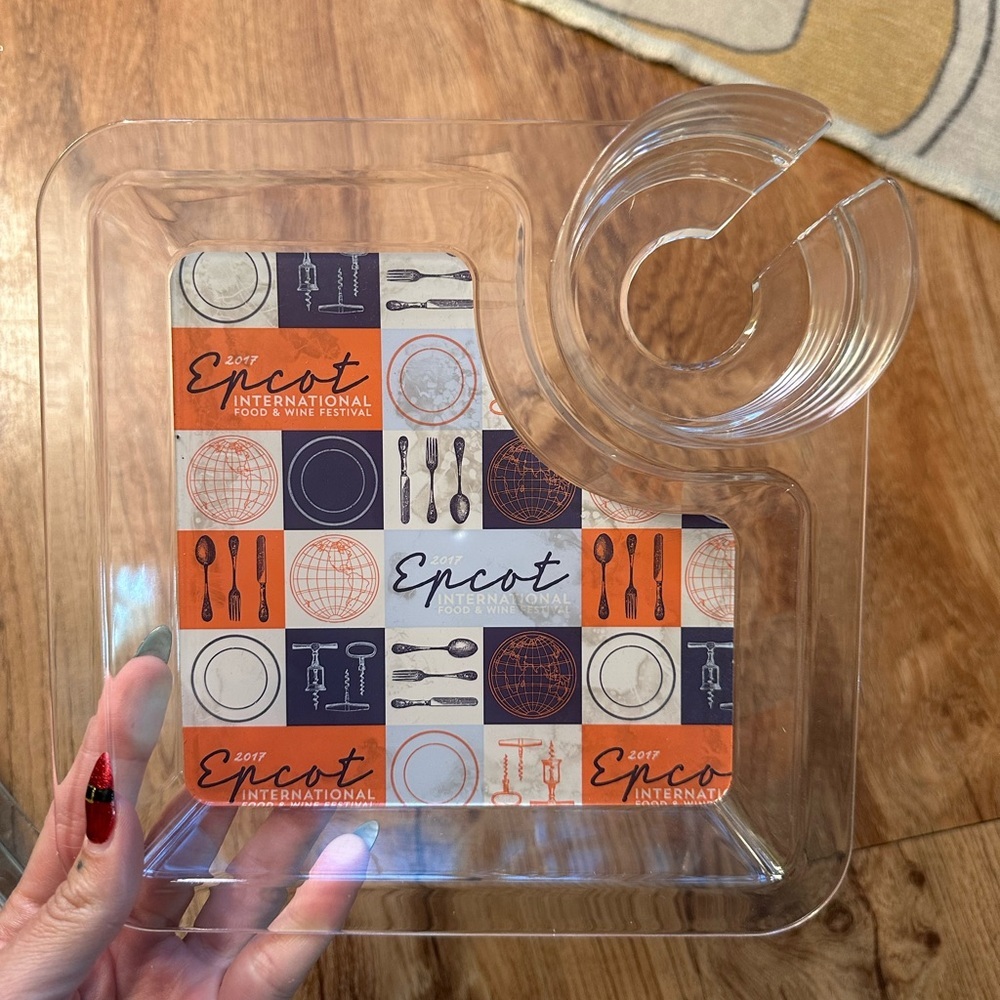 2017 Epcot Food & Wine Drink/Snack Appetizer Tray. EUC. - Picture 2 of 4